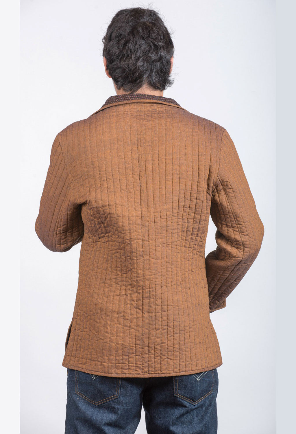 Men's Tan and Brown Jacket