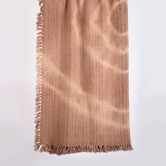 Circle motif merino wool blanket